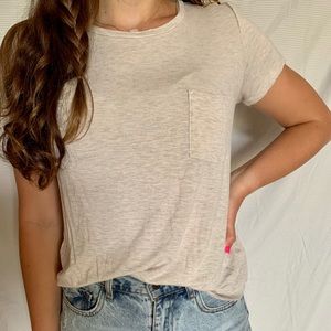 American Eagle cream short sleeve size: medium